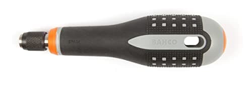 Image of Bahco BE-8575"Ergo" Screwdriver Handle with Quick Release Bit Holder, Multi-Colour, 1/4" Hexagonal Bit Reception