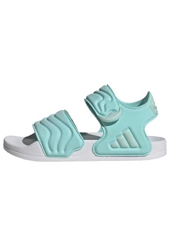 Image of adidas Unisex Kids ADILETTE SANDAL 2 SANDALS KIDS, flash aqua/semi flash aqua/ftwr white, 4 UK
