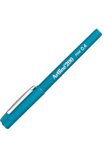 Image of Artline 200 Sky Blue Fineliner Technical Drawing Pens - Pack 12