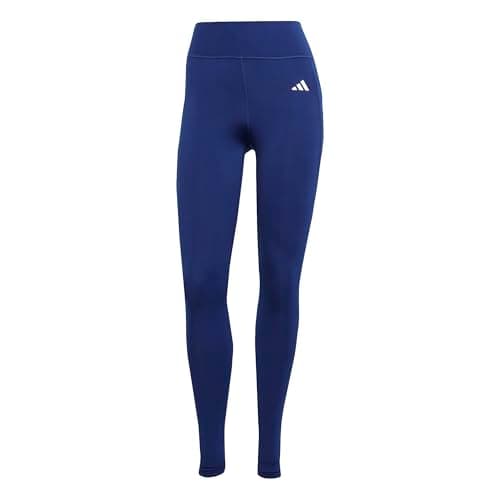 Image of adidas Women's Optime Essentials Stash Pocket Full Length Leggings, dark blue/white, M