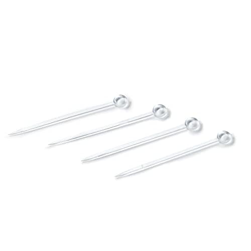 Image of Telliswelt 1000 Plastic Pins Transparent Clear 3.5 cm x 1 mm