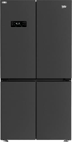 Image of Beko American Fridge Freezer - Black Steel - E Rated