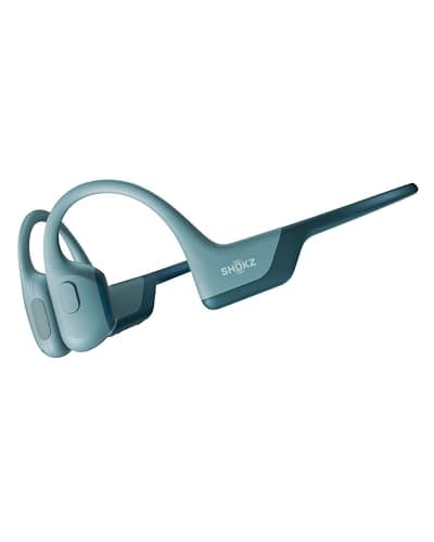 Image of SHOKZ OpenRun Pro, [England Athletics Recommended] Bone Conduction Headphones, Open-Ear Sports Earphones with Mic, IP55 Waterproof Bluetooth Wireless Headset for Running Workout Driving (Blue)