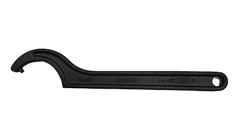 Image of GEDORE Hook spanner with lug, for Slotted nuts, AF 58-62 mm, Tip dia. 5 mm, Ratchet spanner, 40 58-62