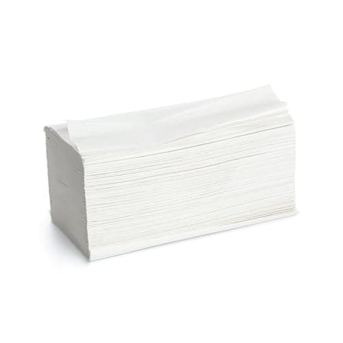 Image of Z Fold Strong White Soft 2ply Embossed Hand Towel Narrow 20cm Wide x 24cm Long, 15 Sleeves Case 3000 (Fits Kimberley Clark Dispensers Also)