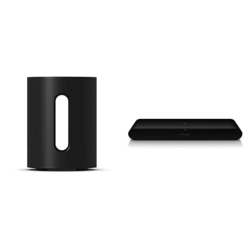 Image of Sonos Sub Mini. Deepen your enjoyment of TV, films, and more with bold bass & Ray Soundbar - All-in-one compact and sleek soundbar with Blockbuster sound for movies