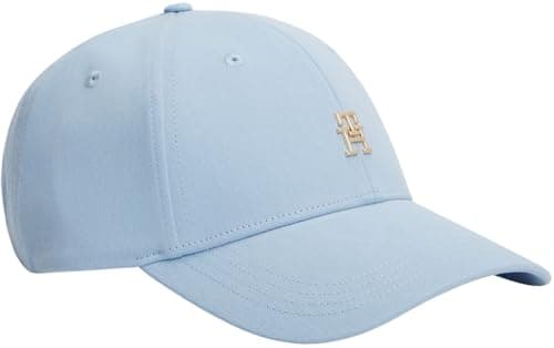 Image of Tommy Hilfiger Women's Th Elevated Chic Cap Aw0Aw17631 Cap, Blue, One Size
