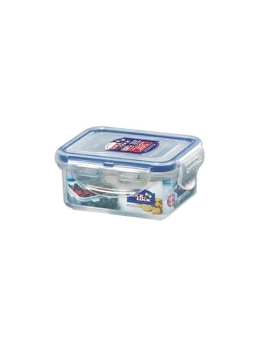 Image of Lock & Lock Classics Rectangular Food Container with Leak Proof Locking Lid, 180ml (110 x 90 x 48mm)