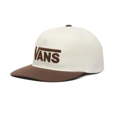 Image of Vans Drop V Logo Snapback, Vintage Cocoa, One Size