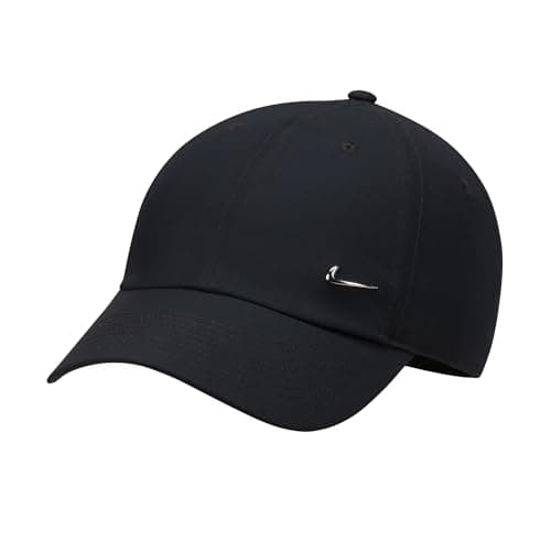 Image of NIKE FB5372-010 U NK DF Club Cap U CB MTSWSH L Hat Unisex Adult Black/Metallic Silver Size M/L