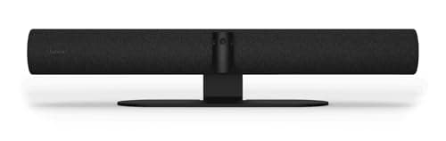 Image of Jabra 8200-237 PanaCast 50 Panoramic 4K UHD Video Bar – 13MP Multi Camera Array for Small & Medium Conference Rooms, 6x Zoom, 180 Degree FOV, 8x Microphones, 4x Speakers, RJ-45, USB, Black (Renewed)