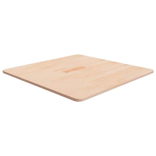 Image of vidaXL Solid Wood Oak Square Table Top 70x70x1.5 cm Untreated Wooden