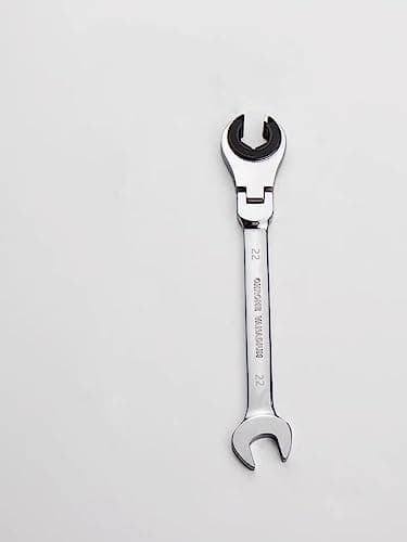 Image of FLZOSPER Metric Fix Tubing Wrench,Flex-Head Gear Wrench, Ratcheting Fix Combination Wrench Spanner (22mm)