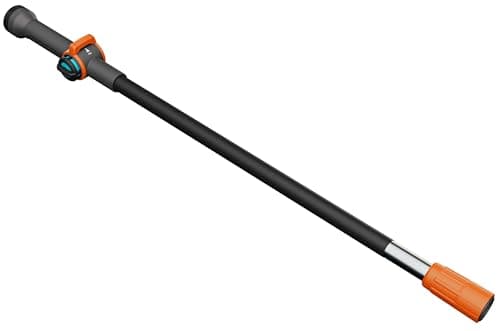 Image of Gardena Cleansystem Handle S: Running-Water Cleaning Handle, 90 cm, Aluminium, Fully Variable Flow Regulation, for Larger Outside Areas, Original Gardena System (18800-20)