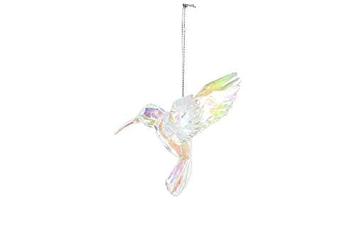 Image of Gisela Graham Rainbow Acrylic Hummingbird Decoration#12977