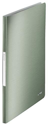 Image of Leitz A4 Display Book, 20 Pockets, 40 Sheet Capacity, Transparent Pockets, Celadon Green, Style Range, 39580053