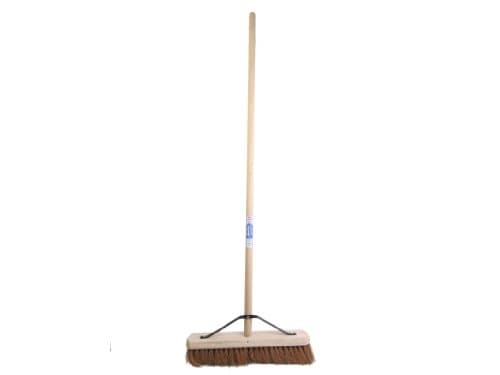 Image of Faithfull 18-inch Soft Coco Broom with Handle and Stay