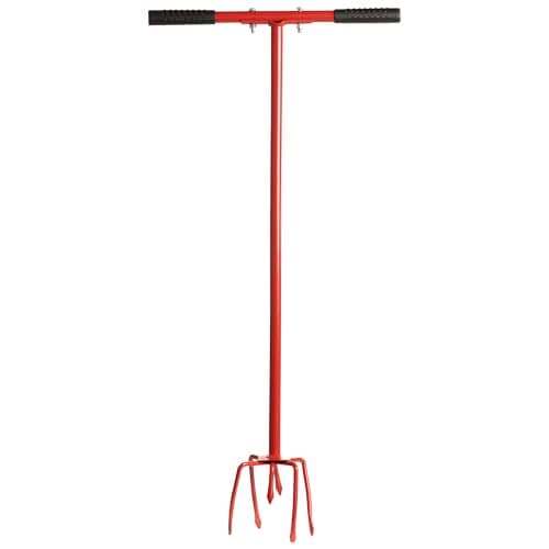 Image of Hardys Carbon Steel Garden Hand Tiller & Cultivator Tool | Long Handled Weeding Tool, Compost Aerator & Cultivator | 32" Soil Hand Turner & Garden Tiller