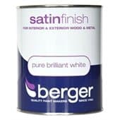 Image of Berger 1.25 Litre Brilliant White Satin