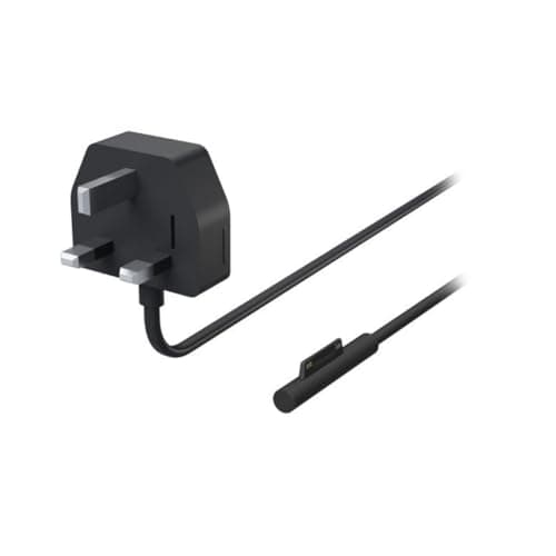 Image of Microsoft Surface 65W Laptop Power Supply Adapter for Surface Laptop - Black - W8Y-00010