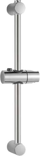 Image of OFFO Shower Riser Rail, 60cm Wall-Mounted Adjustable Slider Bar with Shower Head Holder, Polished Face Finish