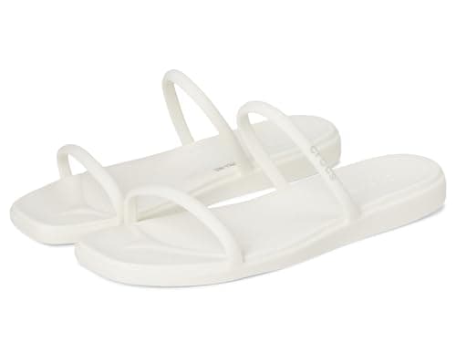Image of Crocs Women, Miami Two Strap Sandal, Chalk, 4 UK Women