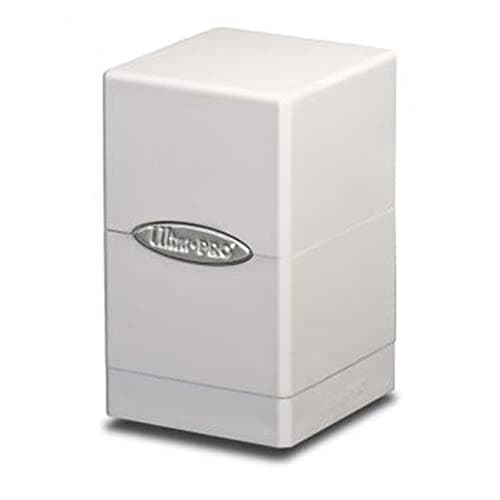 Image of Ultra Pro DECKBOX Satin Tower C6 Card Game (White), UP84172