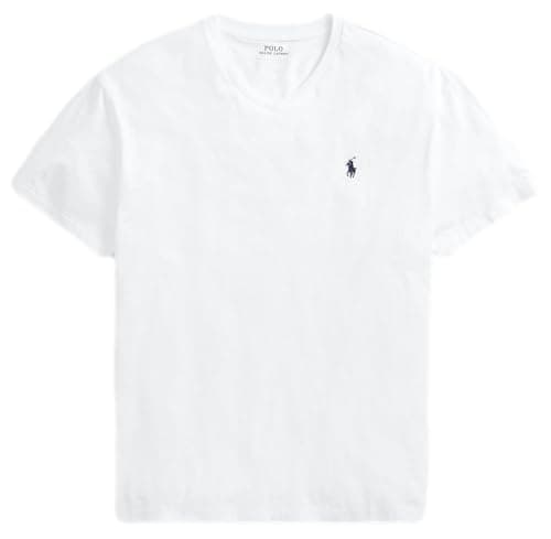 Image of Polo RL Women's V-Neck Pony T-Shirt, Ralph Lauren White, XL