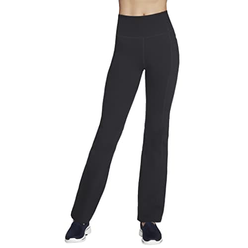 Image of Skechers Womens Go Walk Evolution II Flare Pant Leggings, Black, S UK