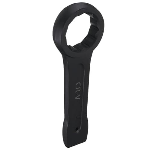 Image of sourcing map Slogging Box End Striking Ring Wrench 70mm Metric CR-V Steel 12-Point Flat Strike Wrench Baking Paint Single Head Spanner Hand Tool for Mechanical Automotive Repair