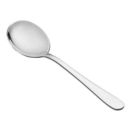 Image of Tala Performance Stainless Steel Soup Spoons, Premium 4 Piece Set, Stainless Steel with Mirror Polish Finish, Dishwasher Safe, Metallic Silver