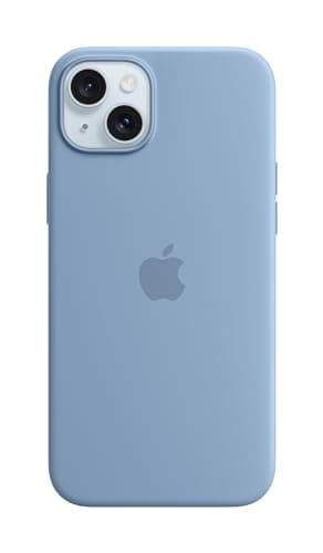 Image of Apple iPhone 15 Plus Silicone Case with MagSafe - Winter Blue 