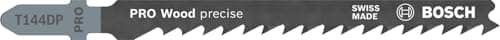 Image of Bosch 3x PRO Wood Precise T144DP Jigsaw Blade (for Softwood, Softwood, Length 100 mm, Professional Accessory Jigsaw)