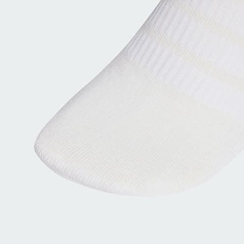 Image of adidas Unisex CUSHIONED SPORTSWEAR ANKLE SOCKS 3 PAIR PACK, blush pink/white/Wonder Sage, 6.5-8