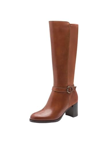 Image of Tamaris Women's Flat Boots, Cognac, 37 EU