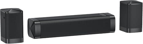 Image of GarageRock 2.1ch Soundbar, 2026 Upgraded 3-in-1 Detachable Sound Bar, Dolby Audio, Powerful Bass Built-in, Peak Power 160W, All-in-one Soundbar with Surround Sound, Bluetooth/ARC/Opt/AUX/TV/PC/Gaming