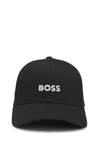 Image of BOSS Kids Cotton Logo Baseball Cap Black One Size