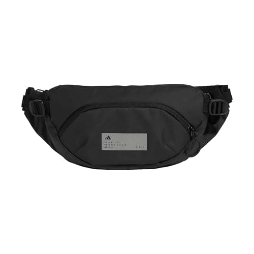 Image of adidas Unisex ADIDAS Hybrid WAISTBAG, Black/Reflective Silver, One Size