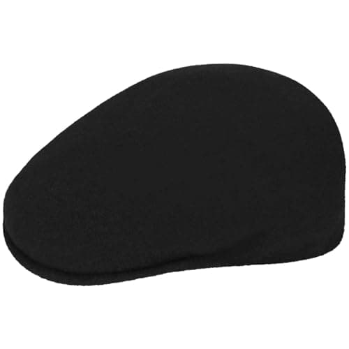 Image of Kangol Wool 504 Flat Cap, Black, 2X-Large