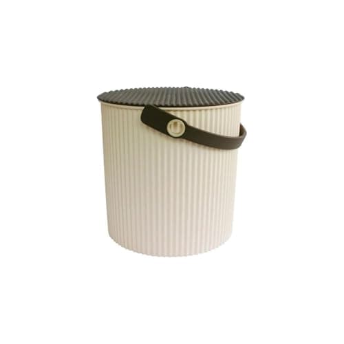 Image of Hachiman Omnioutil Storage Bucket & Lid Medium Beige Brown