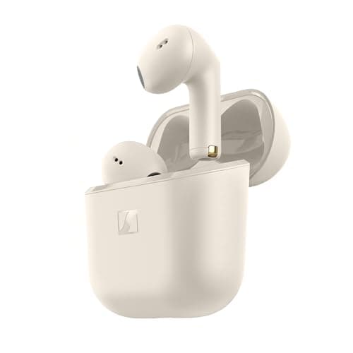 Image of Sennheiser ACCENTUM Open Wireless Earbuds - Ear Buds with Open Design, Dynamic Sound and Bluetooth 5.3, IPX4 Splash Resistance, 28-Hour Battery Life and USB-C Charging Case - Cream
