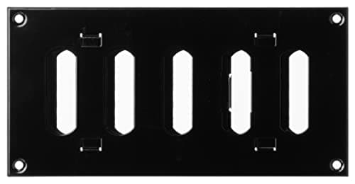 Image of LIRAST 200x100mm Adjustable Air Vent Cover Black - 8x4 inch Wall Air Vent Cover Open Close - Hit and Miss Vent Cover - Air Brick Covers for Outside Walls - Ventilation Grille - Metal Grill