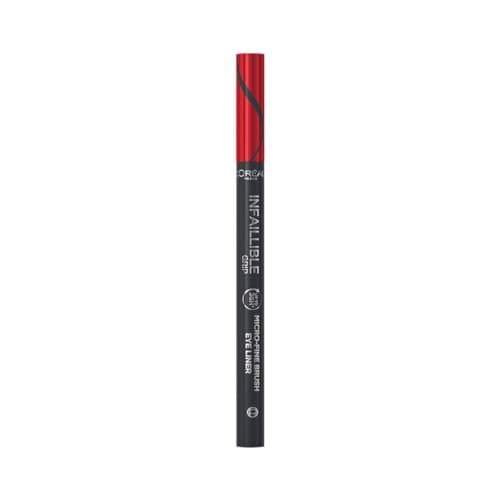 Image of L'Oreal Paris Infallible Precision Felt Eyeliner with 0.01mm Brush Tip for Intense Precise Colour and Up to 36H Wear, Waterproof and Rub-Proof Flexible Brush Design, Obsidian Black