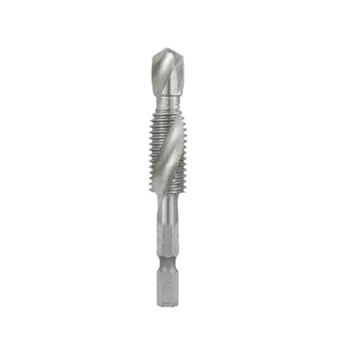 Image of 1pcs HSS Taps Drill Bit, M3-M12 Hex Shank Metric Tap Drill Spiral Flute Thread Screw Tap Threading Tool Metal Deburr Countersink Drill Bit(M12)