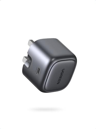 Image of UGREEN USB C Charger Nexode 30W USB C Plug PD 3.0 Fast Charging Foldable GaN Charger Compatible with iPhone 17/16/15/14/13/12 Series, iPad Air/Mini, Galaxy S25/S24, Pixel 9/8/7, Silver Grey