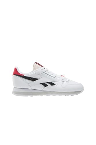 Image of Reebok Unisex Adult Classic Leather FTWWHT/CBLACK/VECTRED 4