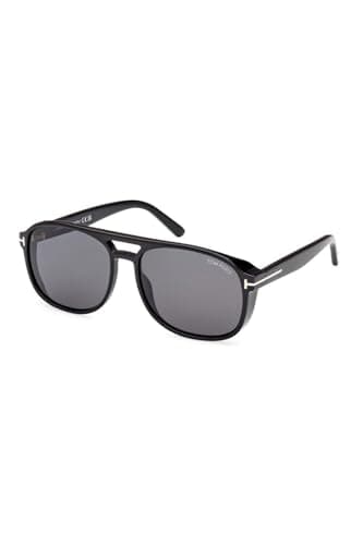 Image of Tom Ford ROSCO FT 1022 Shiny Black/Grey 58/16/140 unisex Sunglasses