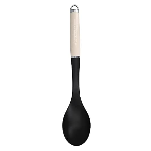 Image of KitchenAid Basting Spoon, Stainless Steel, Durable and Easy to Clean, Almond Cream