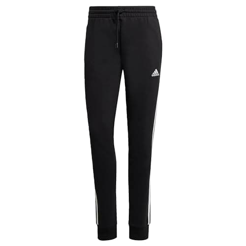 Image of adidas Women's Essentials 3-Stripes Joggers, Black/White, XS