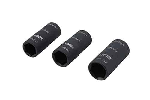 Image of Laser Tools 8214 Double Ended Damaged Wheel Nut Socket Set 3pc